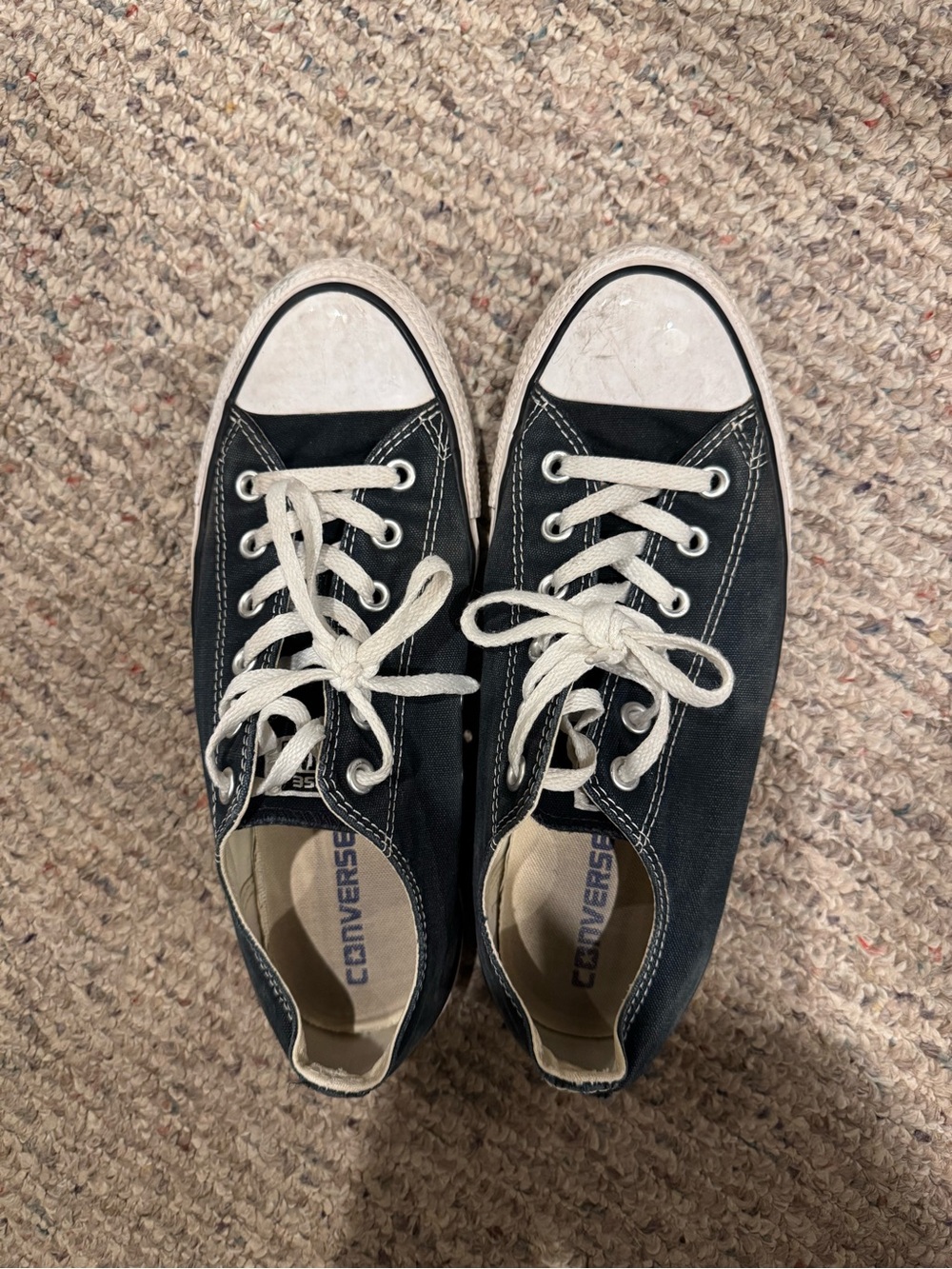 Converse Low Top Canvas Sneakers - Black